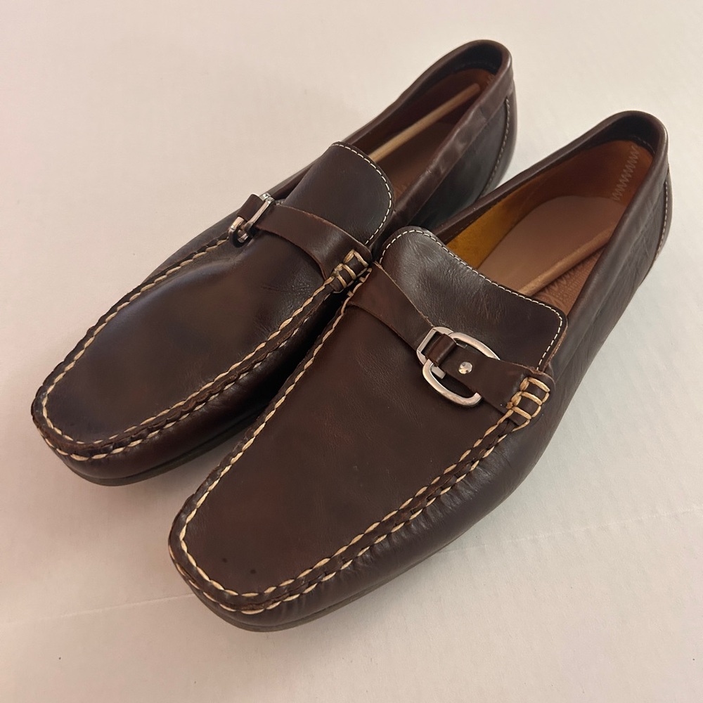 Men's Brown Leather Loafers